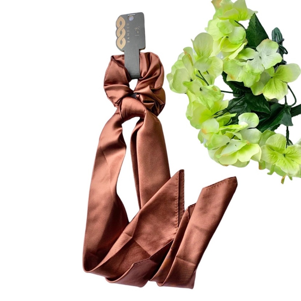 BANDED 1=3 Bandana and scrunchie combo pack - Red Clay NWT